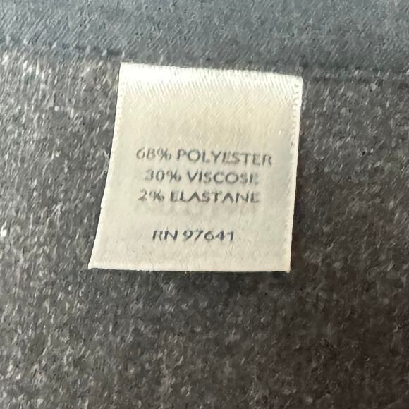 J.Jill 3/4 Sleeve Fit At Ease Zip-Front Poncho Heather Charcoal Size M/L - Picture 11 of 11